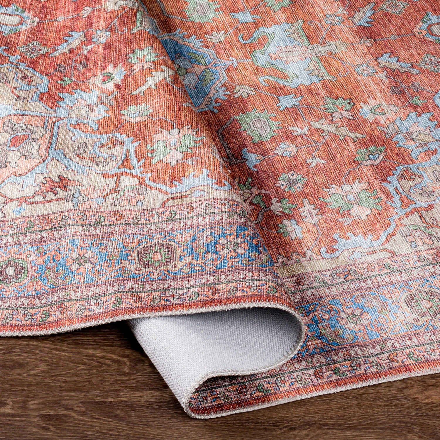 Artistic Weavers Abhishek Distressed Traditional Machine Washable Area Rug 7 Artistic Weavers Abhishek Distressed Traditional Machine Washable Area Rug - Image 7