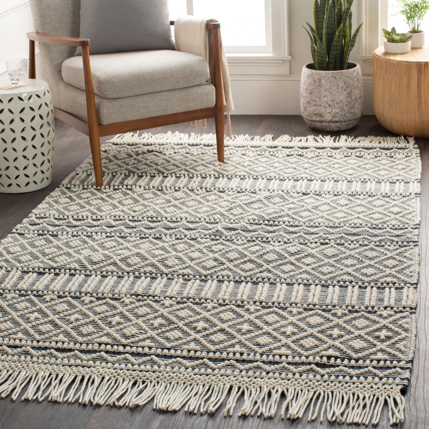 Artistic Weavers Adamsen Handmade Modern Wool Area Rug 2 Artistic Weavers Adamsen Handmade Modern Wool Area Rug - Image 2