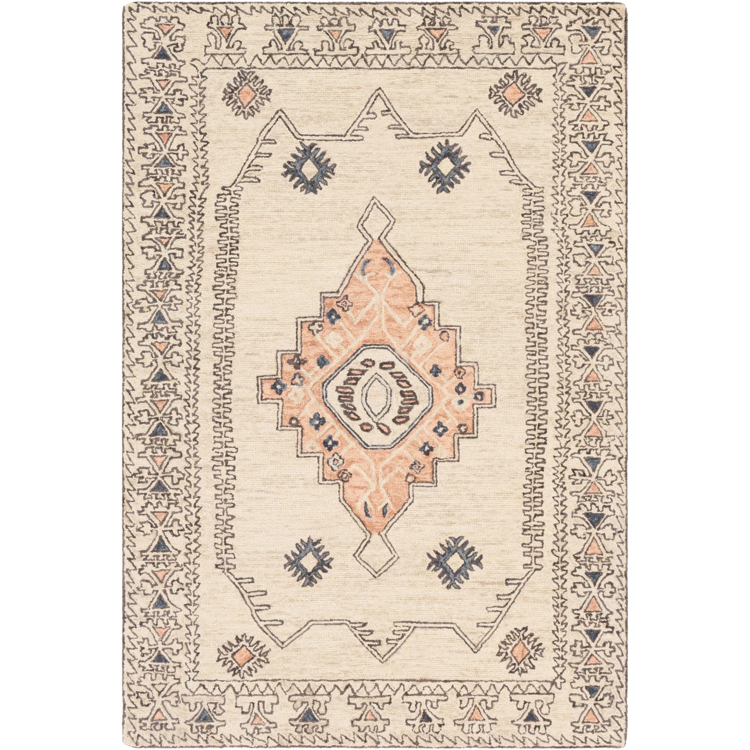 Artistic Weavers Aditya Handmade Medallion Wool Area Rug 1 Artistic Weavers Aditya Handmade Medallion Wool Area Rug