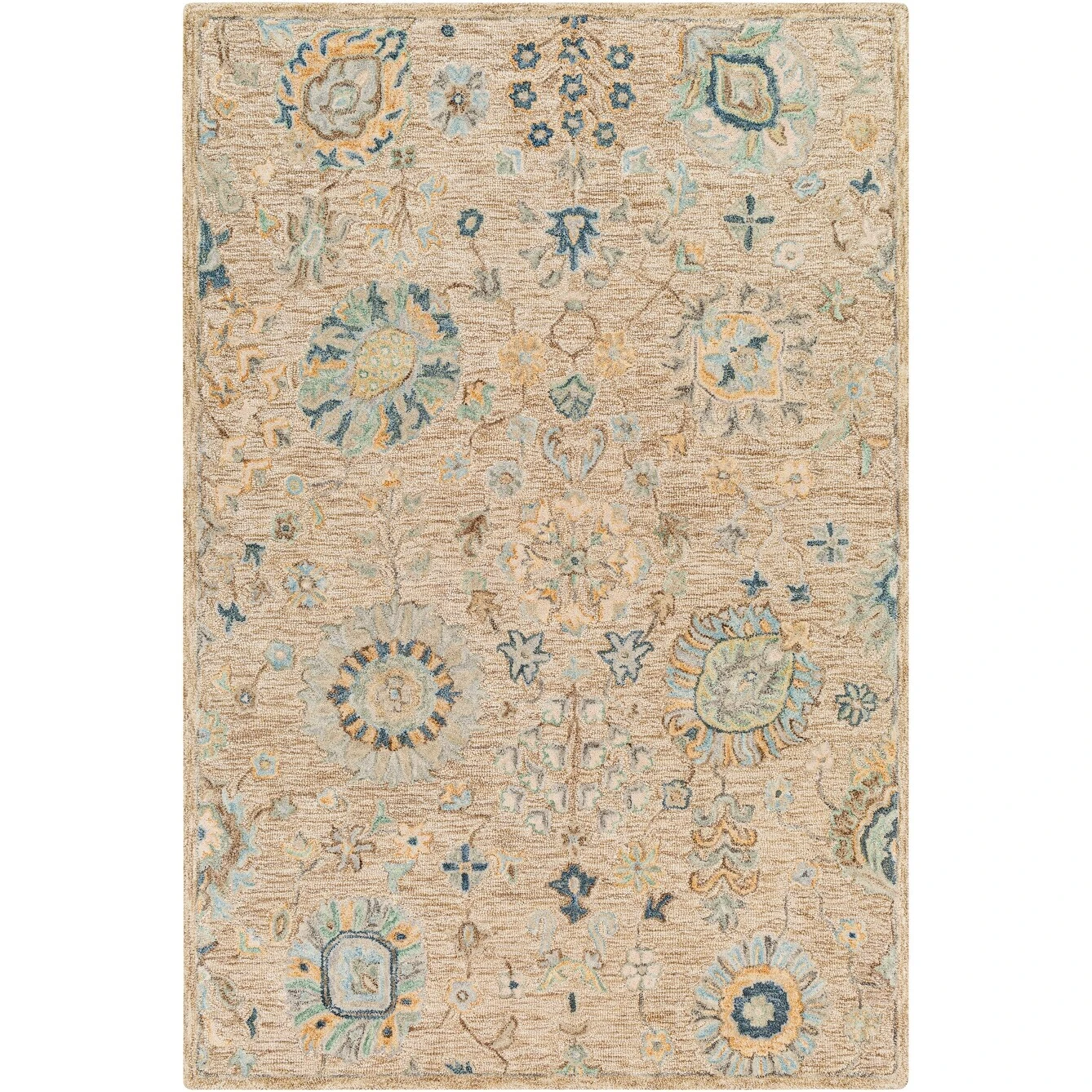 Artistic Weavers Afiza Handmade Vintage Floral Wool Area Rug 3 Artistic Weavers Afiza Handmade Vintage Floral Wool Area Rug - Image 3