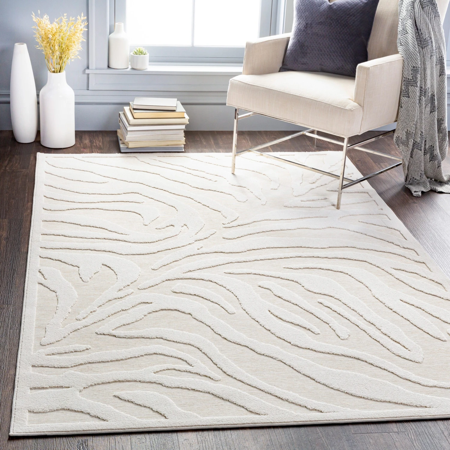 Artistic Weavers Aibee Indoor/ Outdoor Zebra Stripe Area Rug 3 Artistic Weavers Aibee Indoor/ Outdoor Zebra Stripe Area Rug - Image 3