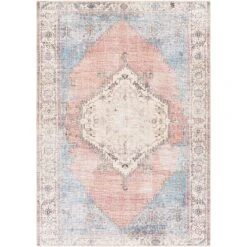 Artistic Weavers Alger Persian Medallion Printed Machine Washable Area Rug -Artistic Weavers Alger Persian Medallion Printed Area Rug 2