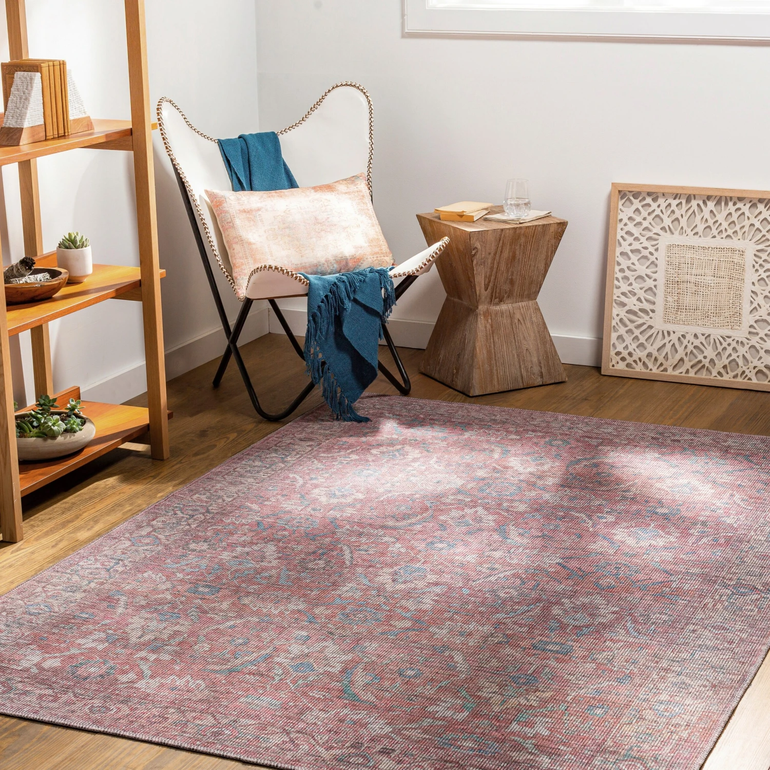 Artistic Weavers Anais Vintage Floral Printed Machine Washable Area Rug 2 Artistic Weavers Anais Vintage Floral Printed Machine Washable Area Rug - Image 2