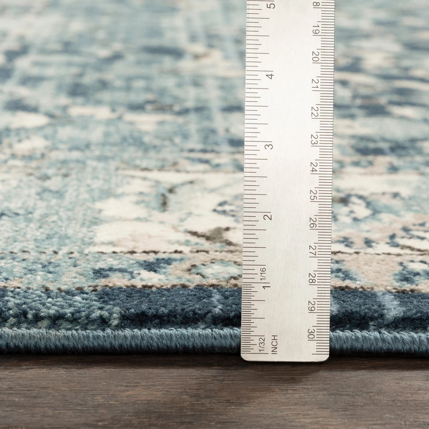 Artistic Weavers Annelie Navy & Teal Updated Traditional Area Rug - 7'10" X 9'10" 7 Artistic Weavers Annelie Navy & Teal Updated Traditional Area Rug - 7'10" X 9'10" - Image 7