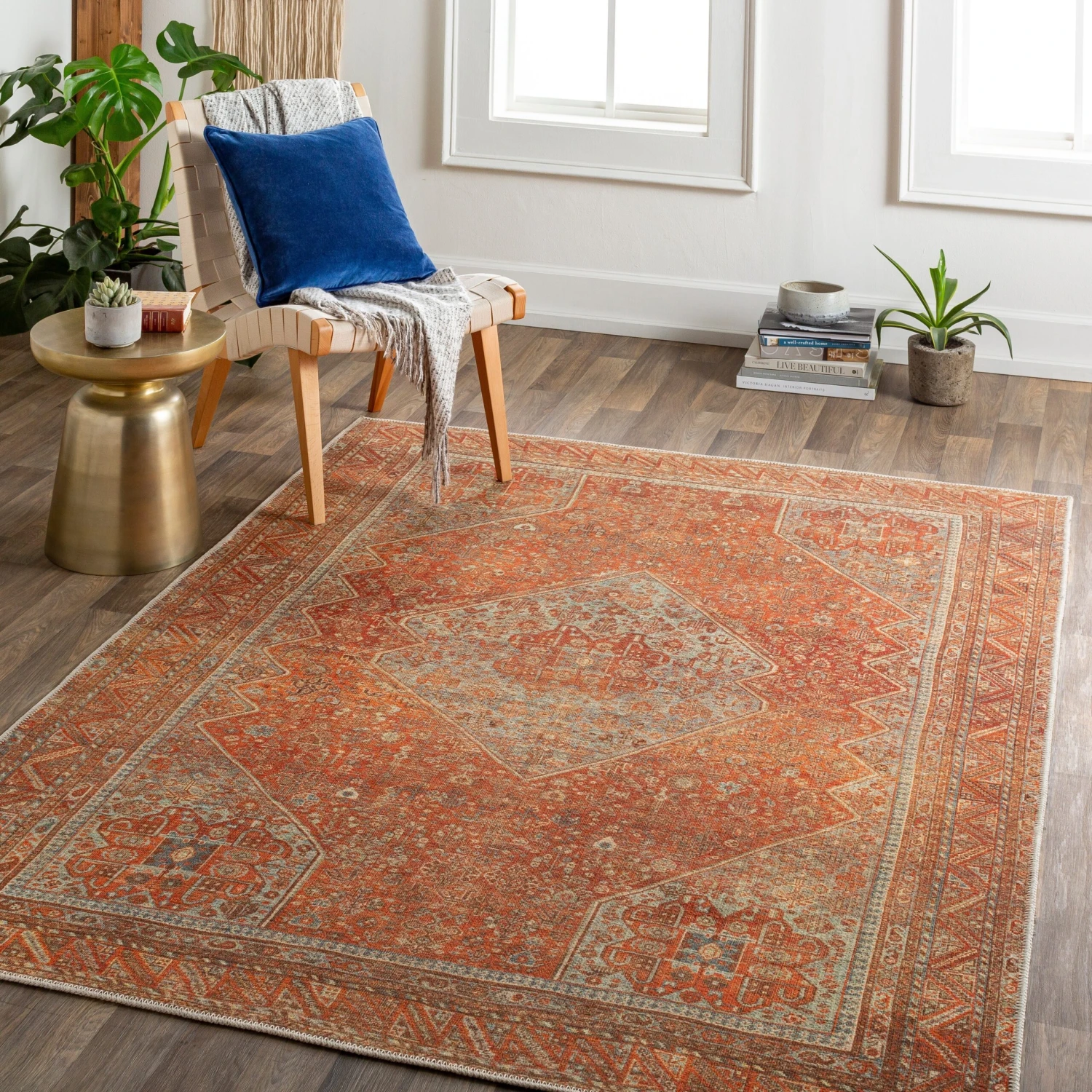 Artistic Weavers Arani Traditional Medallion Washable Area Rug 2 Artistic Weavers Arani Traditional Medallion Washable Area Rug - Image 2