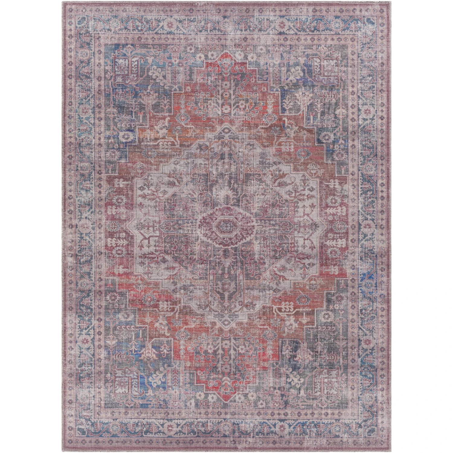 Artistic Weavers Arguss Vintage Medallion Printed Machine Washable Area Rug 3 Artistic Weavers Arguss Vintage Medallion Printed Machine Washable Area Rug - Image 3