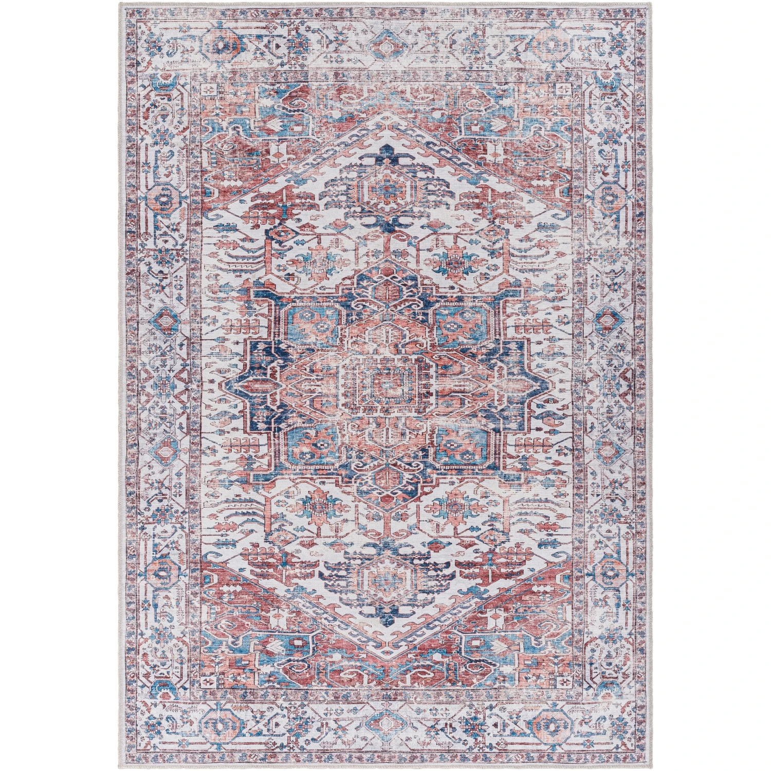 Artistic Weavers Ariane Vintage Persian Printed Washable Area Rug 3 Artistic Weavers Ariane Vintage Persian Printed Washable Area Rug - Image 3