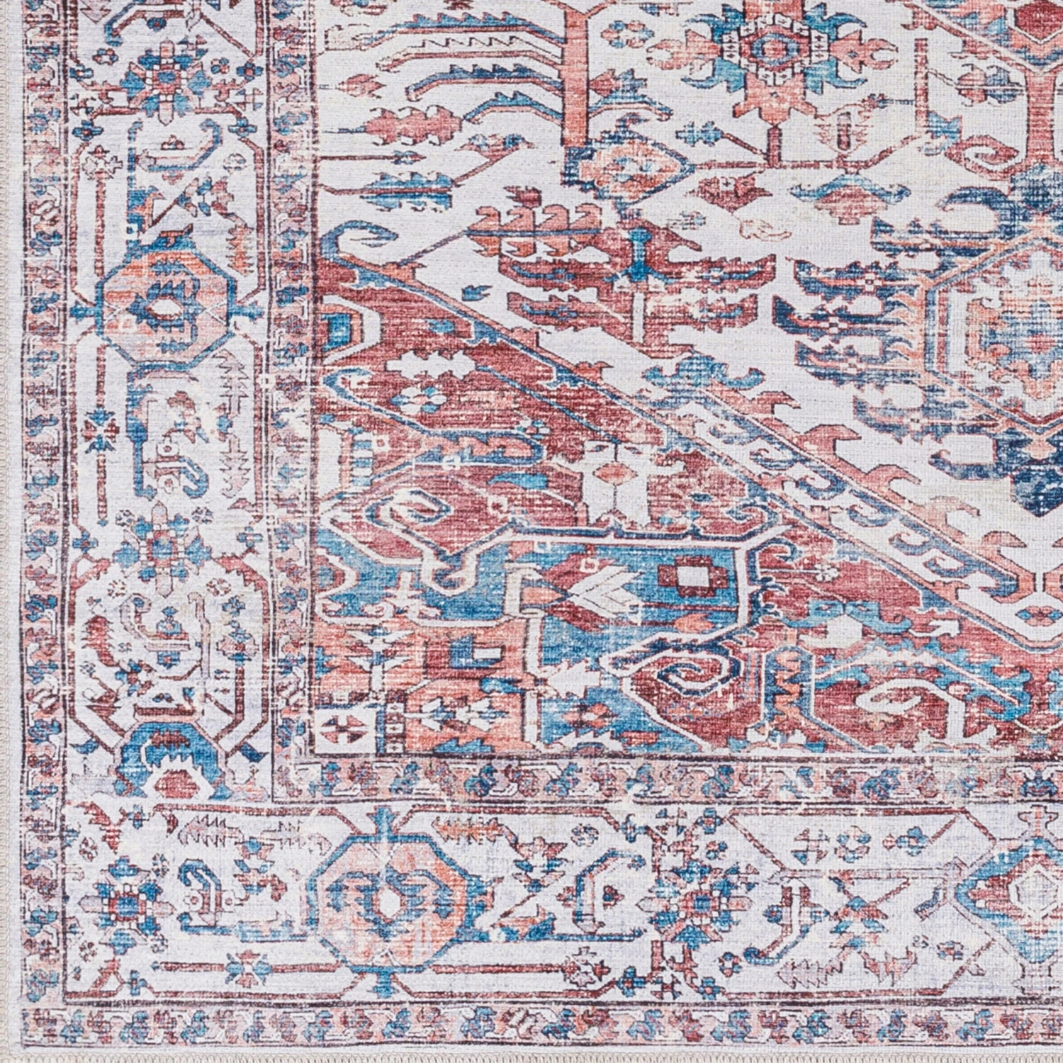 Artistic Weavers Ariane Vintage Persian Printed Washable Area Rug 7 Artistic Weavers Ariane Vintage Persian Printed Washable Area Rug - Image 7