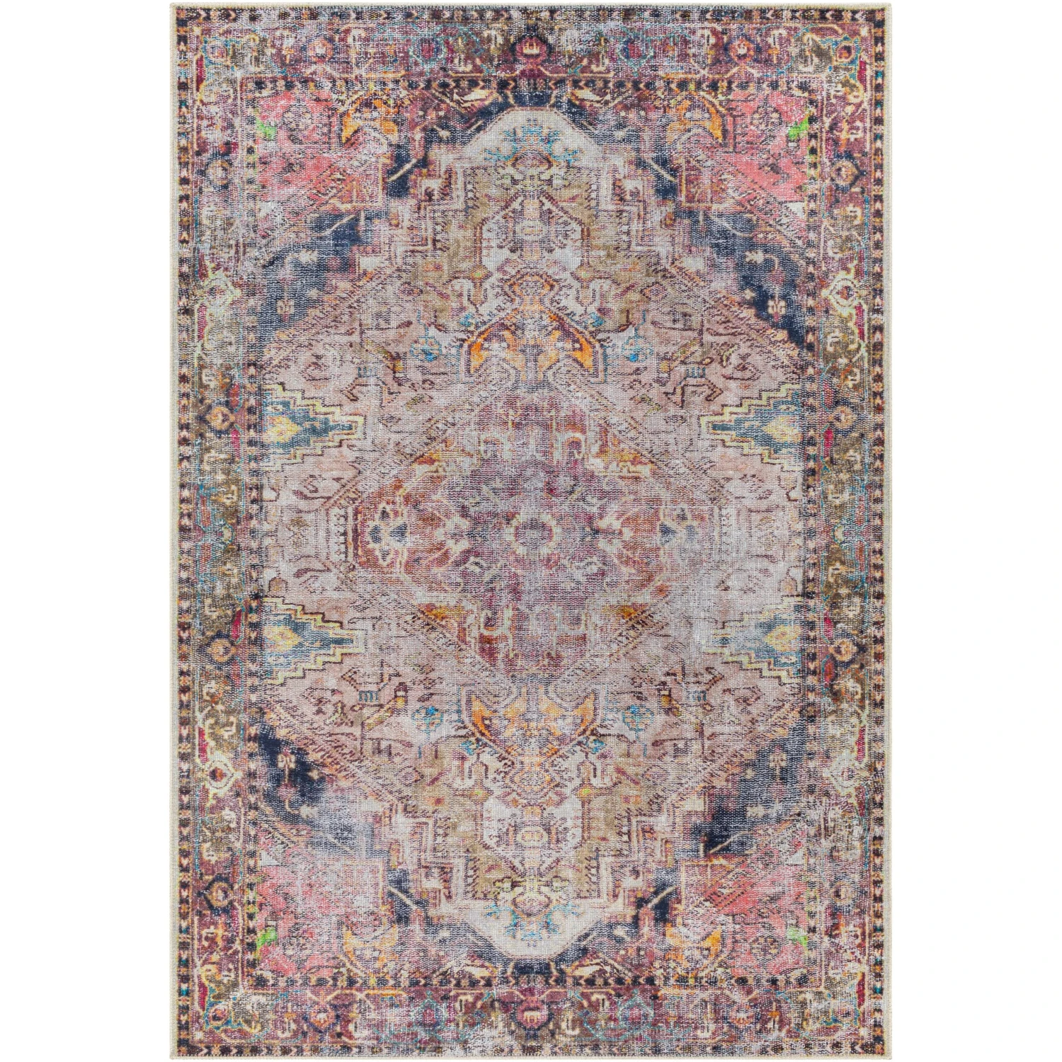 Artistic Weavers Arie Traditional Medallion Machine Washable Area Rug 3 Artistic Weavers Arie Traditional Medallion Machine Washable Area Rug - Image 3