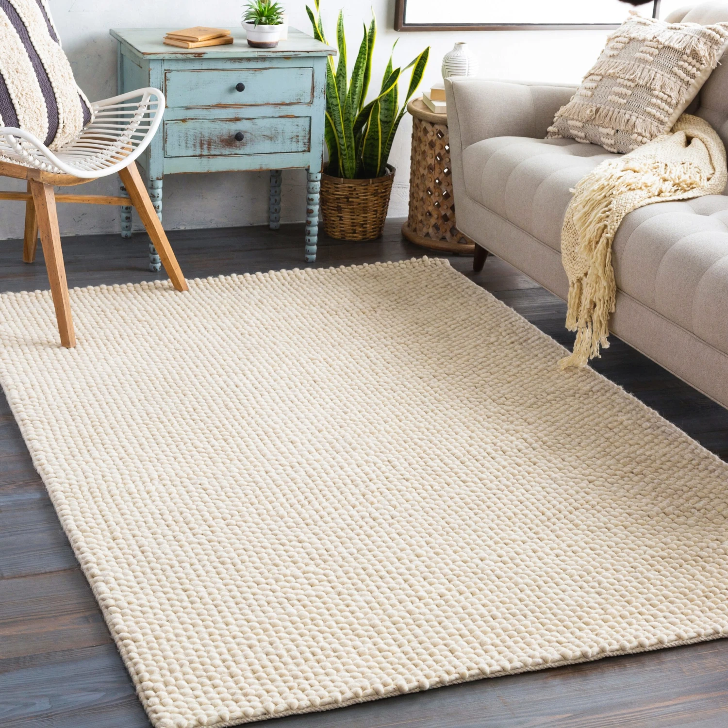 Artistic Weavers Armin Handmade Textured Wool Blend Area Rug 2 Artistic Weavers Armin Handmade Textured Wool Blend Area Rug - Image 2