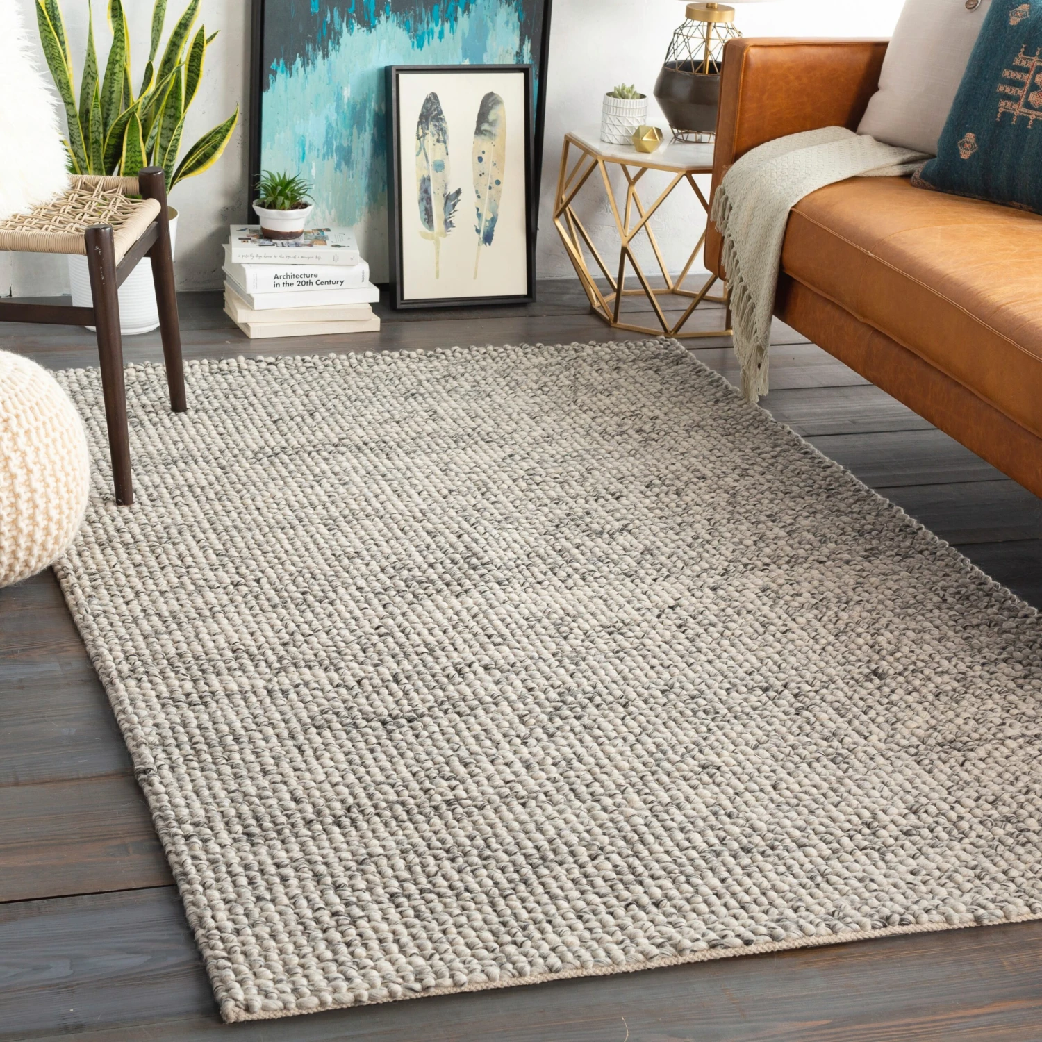 Artistic Weavers Armin Handmade Textured Wool Blend Area Rug 5 Artistic Weavers Armin Handmade Textured Wool Blend Area Rug - Image 5