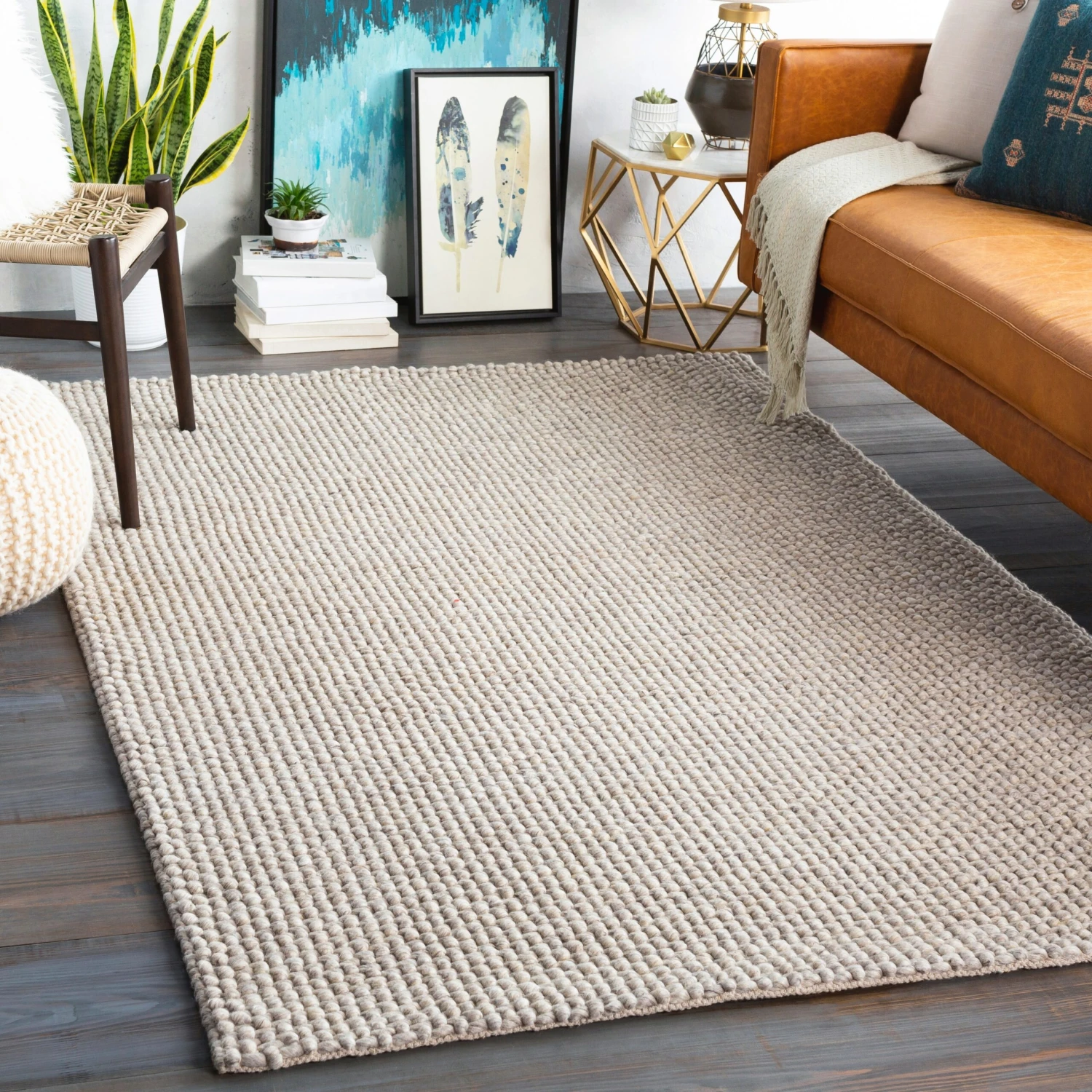 Artistic Weavers Armin Handmade Textured Wool Blend Area Rug 8 Artistic Weavers Armin Handmade Textured Wool Blend Area Rug - Image 8