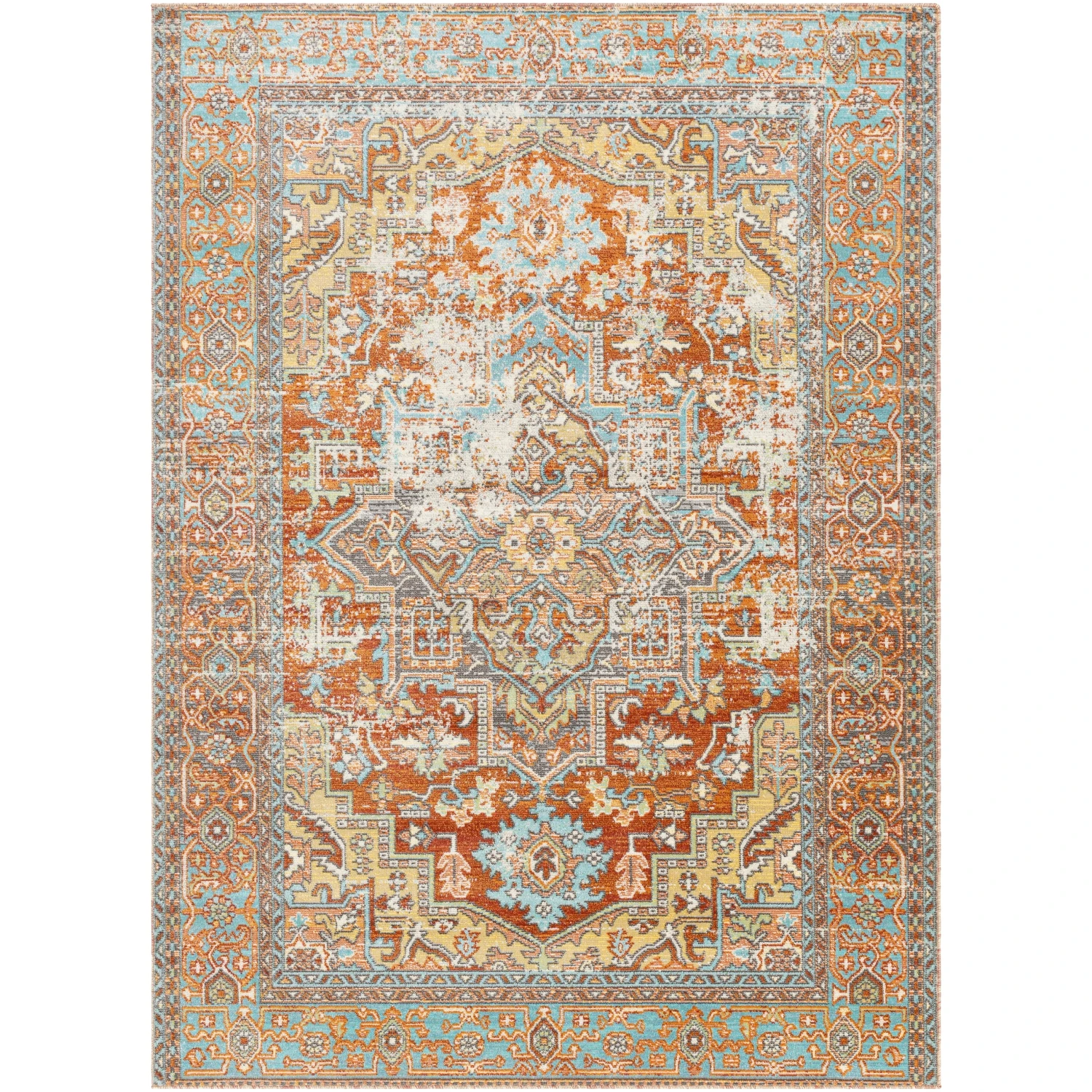 Artistic Weavers Dellie Indoor/ Outdoor Traditional Medallion Area Rug 3 Artistic Weavers Dellie Indoor/ Outdoor Traditional Medallion Area Rug - Image 3