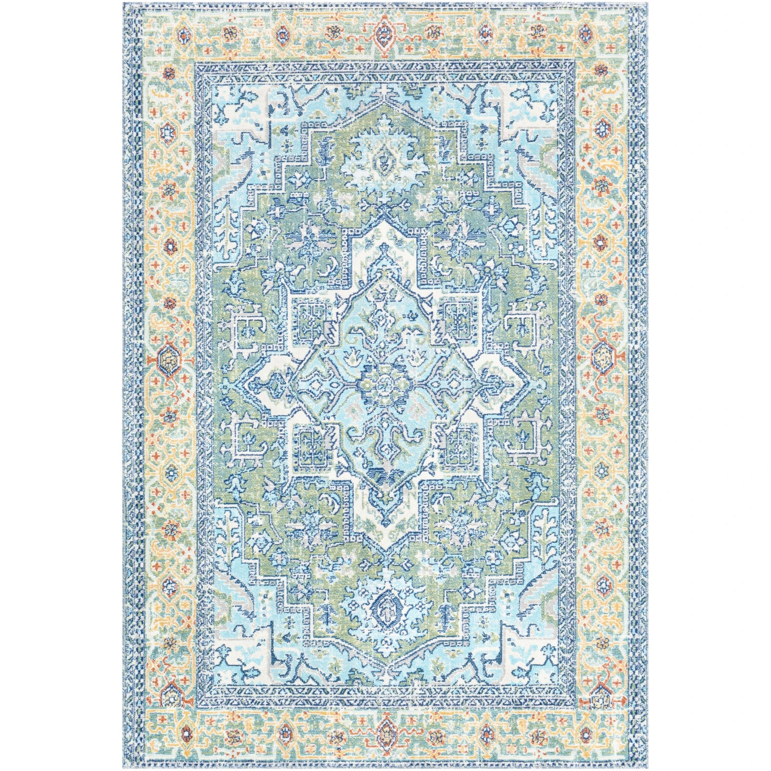 Artistic Weavers Dellie Indoor/ Outdoor Traditional Medallion Area Rug 6 Artistic Weavers Dellie Indoor/ Outdoor Traditional Medallion Area Rug - Image 6