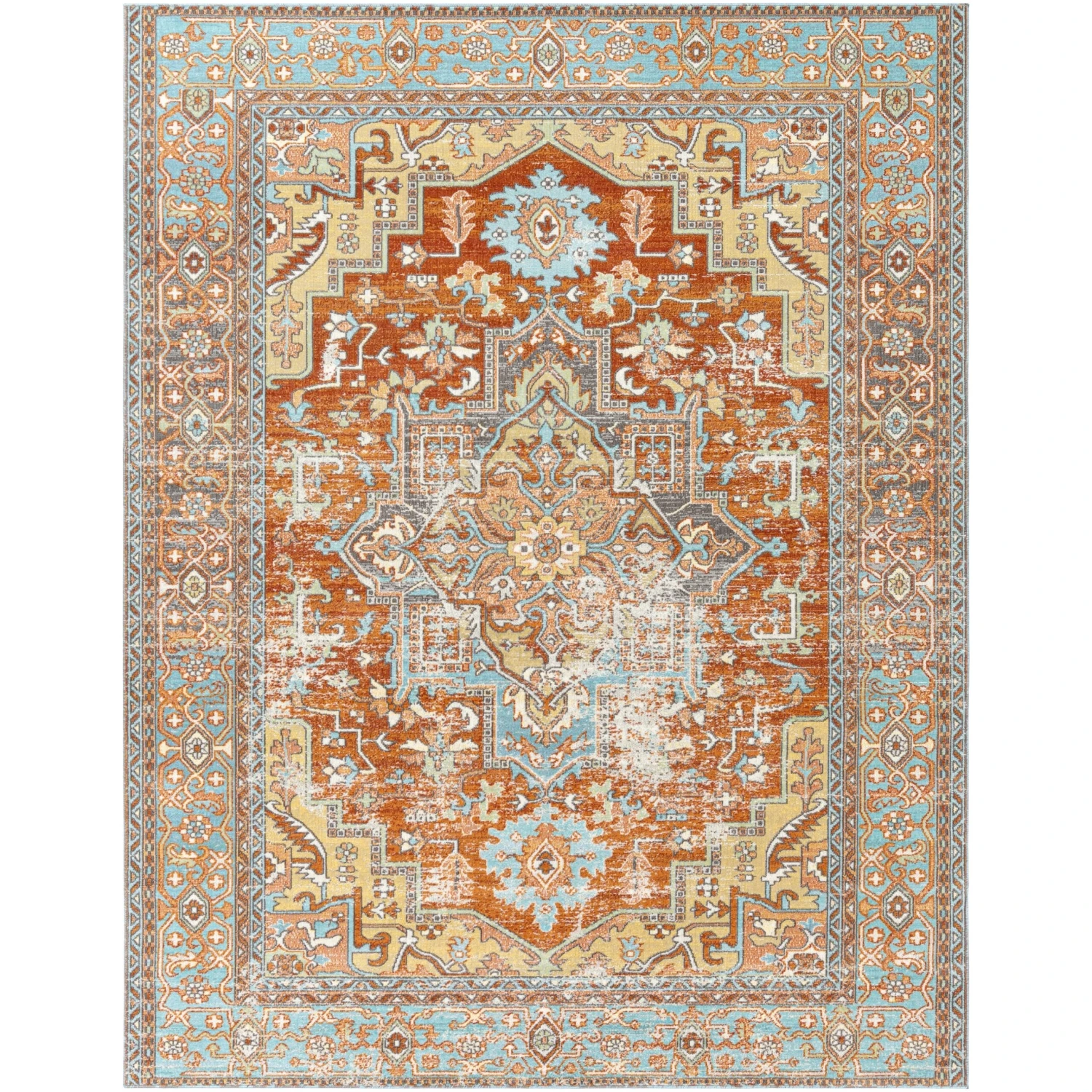 Artistic Weavers Dellie Indoor/ Outdoor Traditional Medallion Area Rug 10 Artistic Weavers Dellie Indoor/ Outdoor Traditional Medallion Area Rug - Image 10