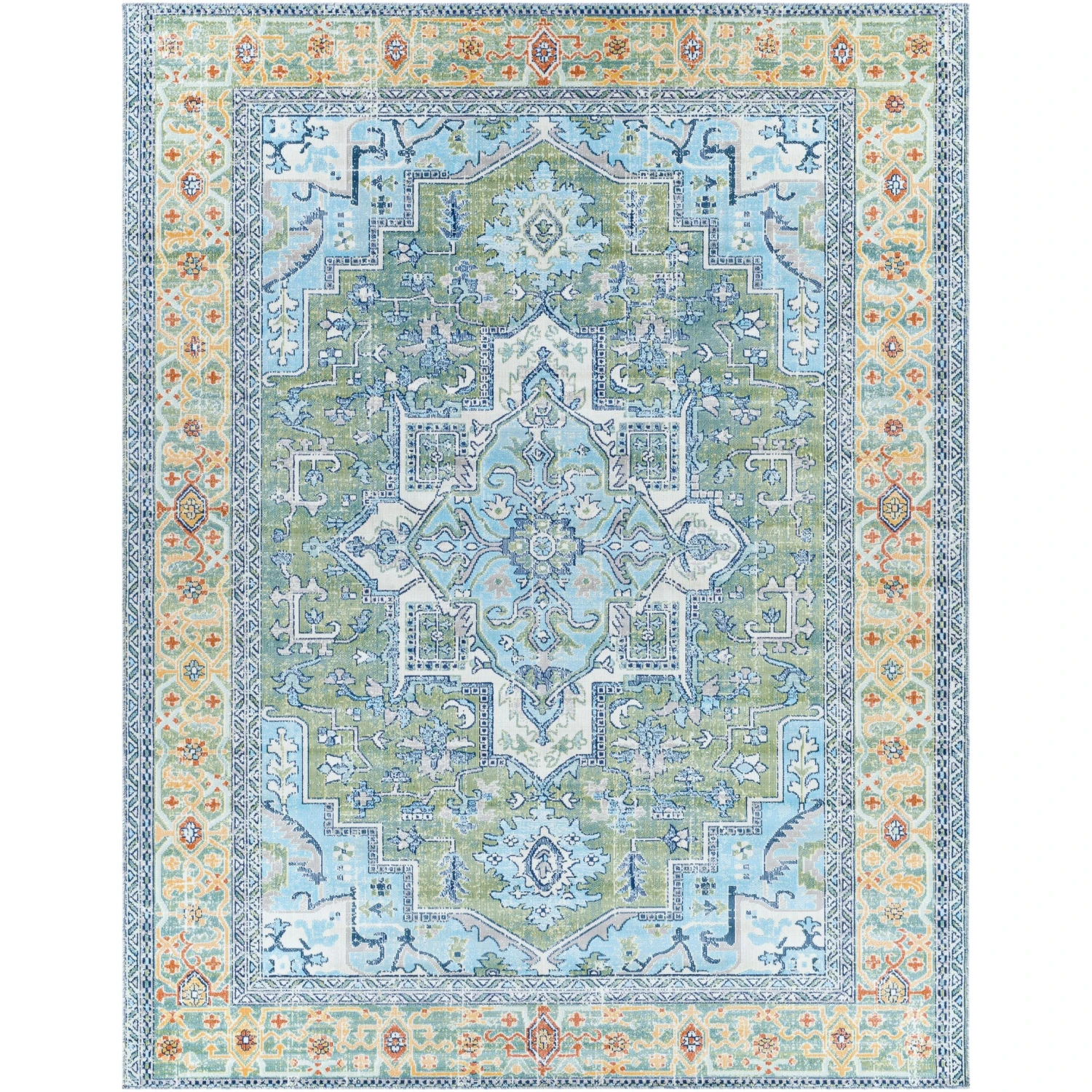Artistic Weavers Dellie Indoor/ Outdoor Traditional Medallion Area Rug 1 Artistic Weavers Dellie Indoor/ Outdoor Traditional Medallion Area Rug