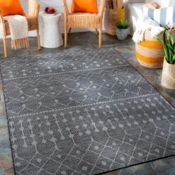 Artistic Weavers -Artistic Weavers Artistic Weavers Deniz Moroccan Tribal Outdoor Area Rug