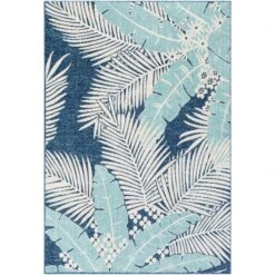 Artistic Weavers Healani Indoor/Outdoor Tropical Blue Area Rug 9 Artistic Weavers Healani Indoor/Outdoor Tropical Blue Area Rug -Artistic Weavers Artistic Weavers Healani Indoor Outdoor Tropical Blue Area Rug 1