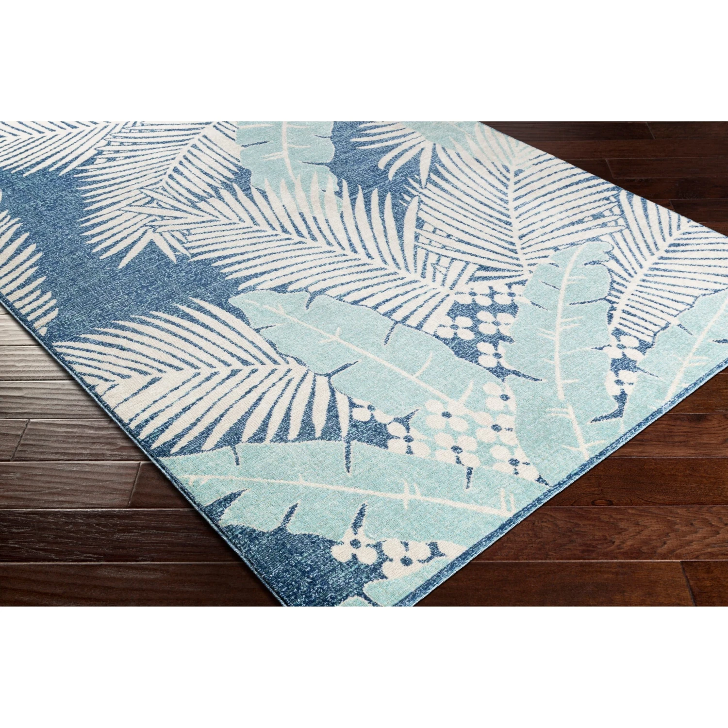 Artistic Weavers Healani Indoor/Outdoor Tropical Blue Area Rug 6 Artistic Weavers Healani Indoor/Outdoor Tropical Blue Area Rug - Image 6