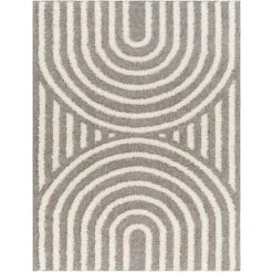 Artistic Weavers Rodos Mod Neutral Rainbow Plush Area Rug -Artistic Weavers Artistic Weavers Rodos Mod Neutral Rainbow Plush Area Rug 8