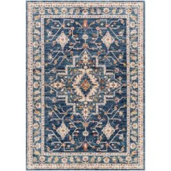 Artistic Weavers Truva Navy Vintage Medallion Area Rug 9 Artistic Weavers Truva Navy Vintage Medallion Area Rug -Artistic Weavers Artistic Weavers Truva Navy Vintage Medallion Area Rug 2