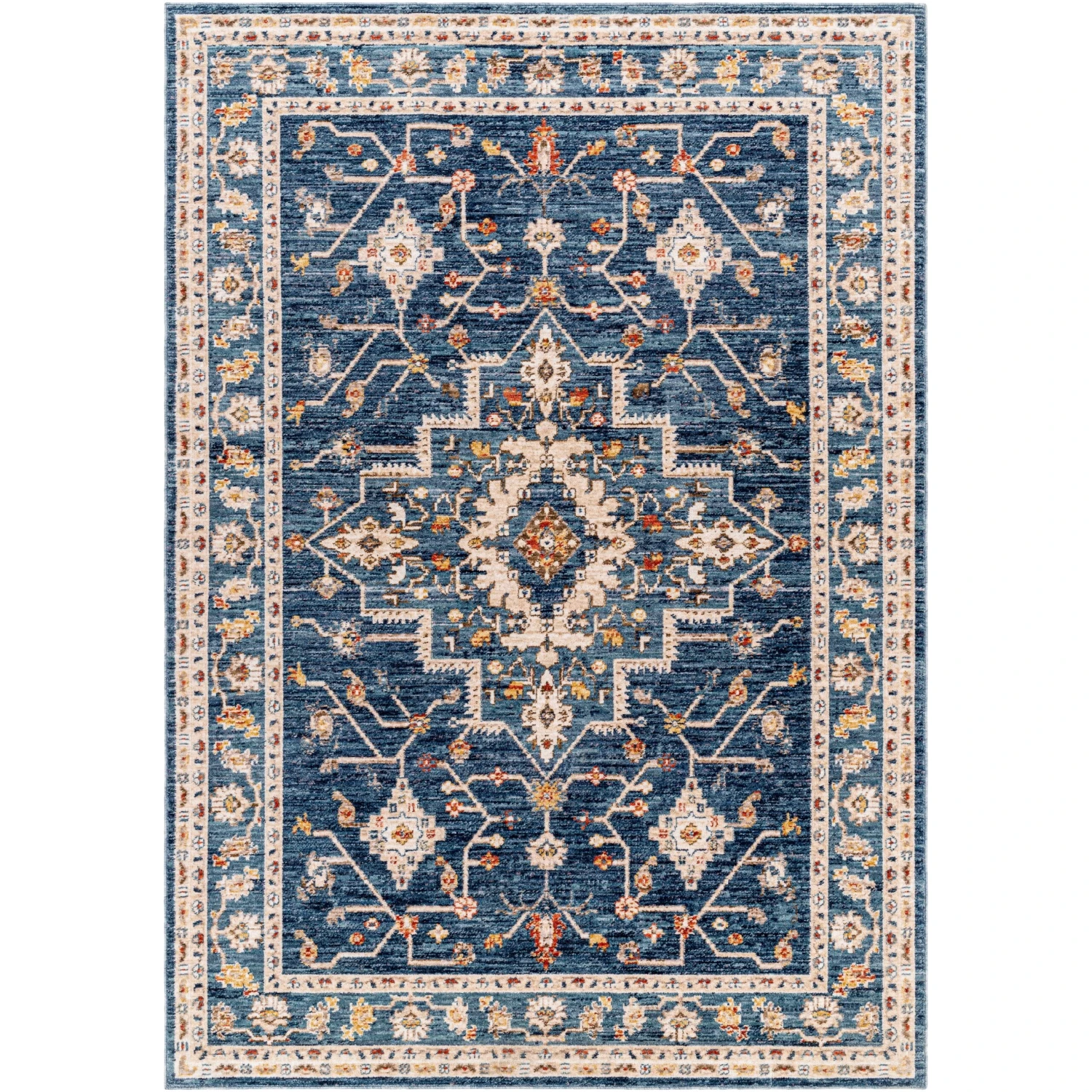 Artistic Weavers Truva Navy Vintage Medallion Area Rug 3 Artistic Weavers Truva Navy Vintage Medallion Area Rug - Image 3