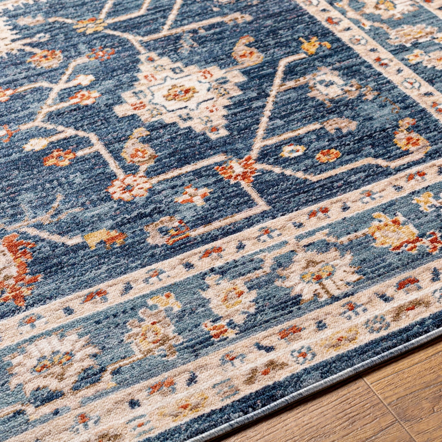 Artistic Weavers Truva Navy Vintage Medallion Area Rug 6 Artistic Weavers Truva Navy Vintage Medallion Area Rug - Image 6