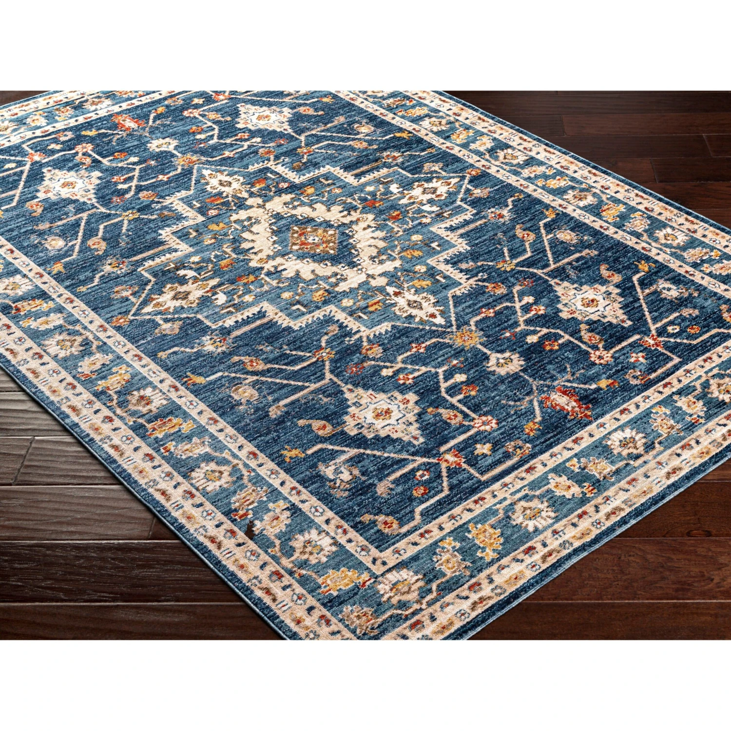 Artistic Weavers Truva Navy Vintage Medallion Area Rug 7 Artistic Weavers Truva Navy Vintage Medallion Area Rug - Image 7