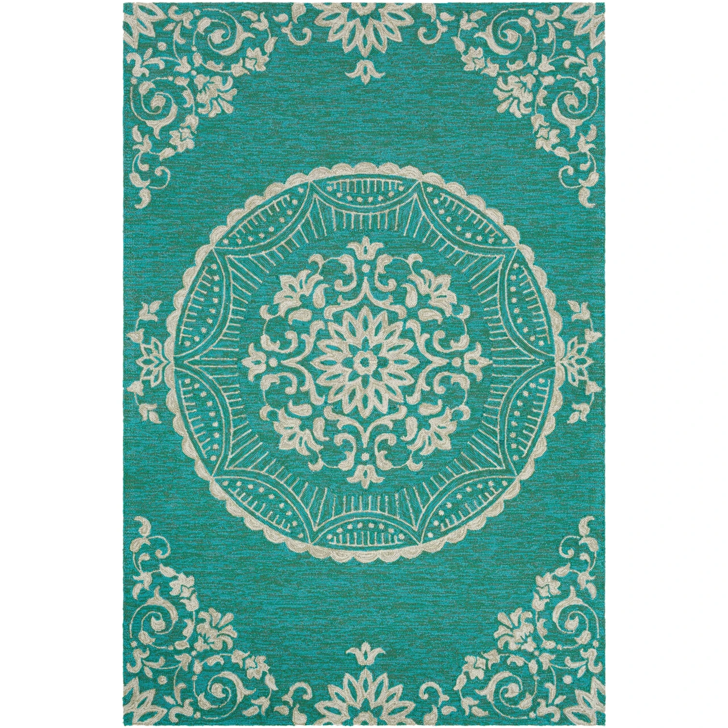 Artistic Weavers Aruba Coastal Medallion Outdoor Area Rug 6 Artistic Weavers Aruba Coastal Medallion Outdoor Area Rug - Image 6