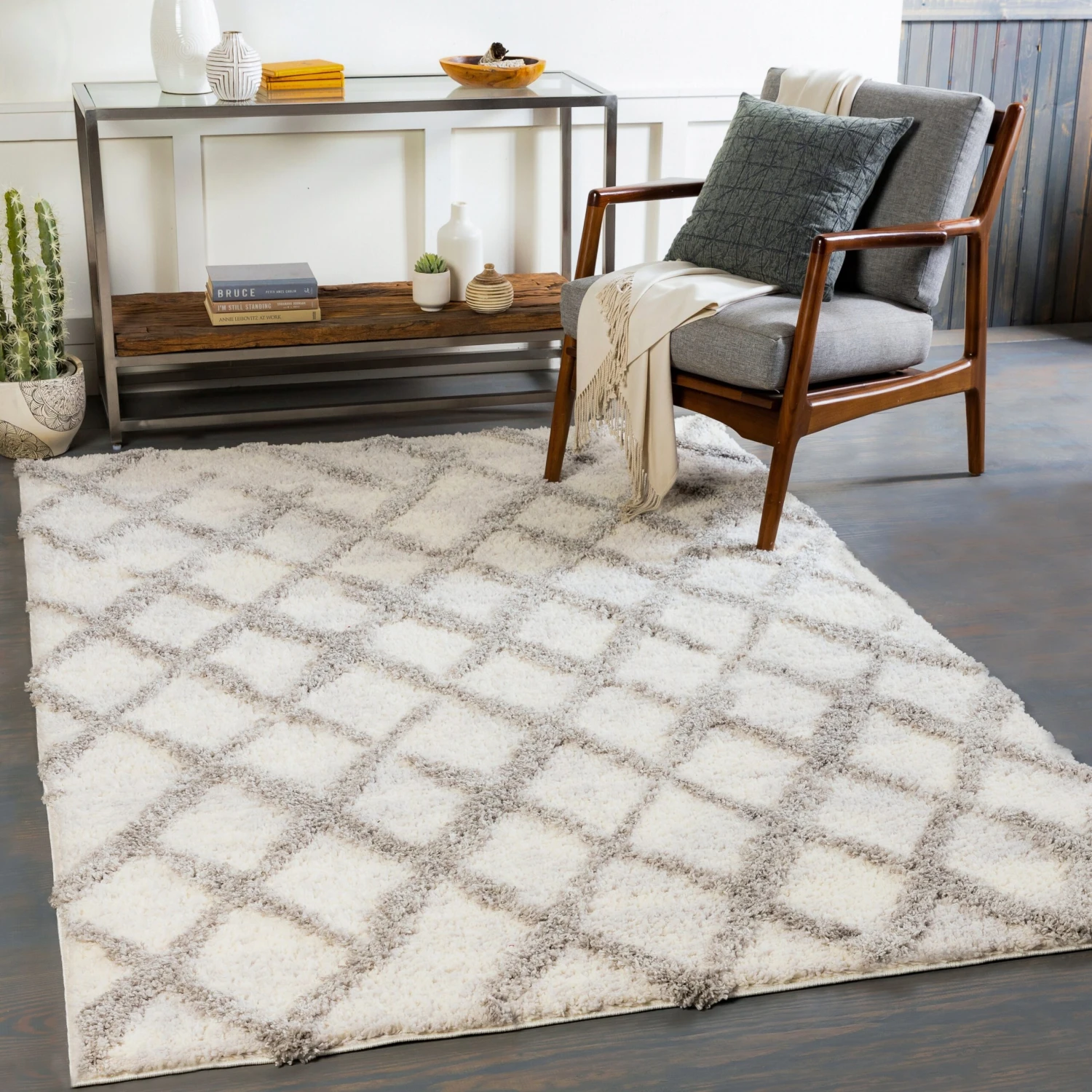 Artistic Weavers Audrei Trellis Shag Global Area Rug 2 Artistic Weavers Audrei Trellis Shag Global Area Rug - Image 2