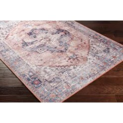 Artistic Weavers Aurore Distressed Medallion Printed Washable Area Rug -Artistic Weavers Aurore Distressed Medallion Printed Washable Area Rug 10