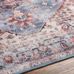Artistic Weavers Aurore Distressed Medallion Printed Washable Area Rug -Artistic Weavers Aurore Distressed Medallion Printed Washable Area Rug 12