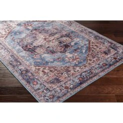 Artistic Weavers Aurore Distressed Medallion Printed Washable Area Rug -Artistic Weavers Aurore Distressed Medallion Printed Washable Area Rug 14