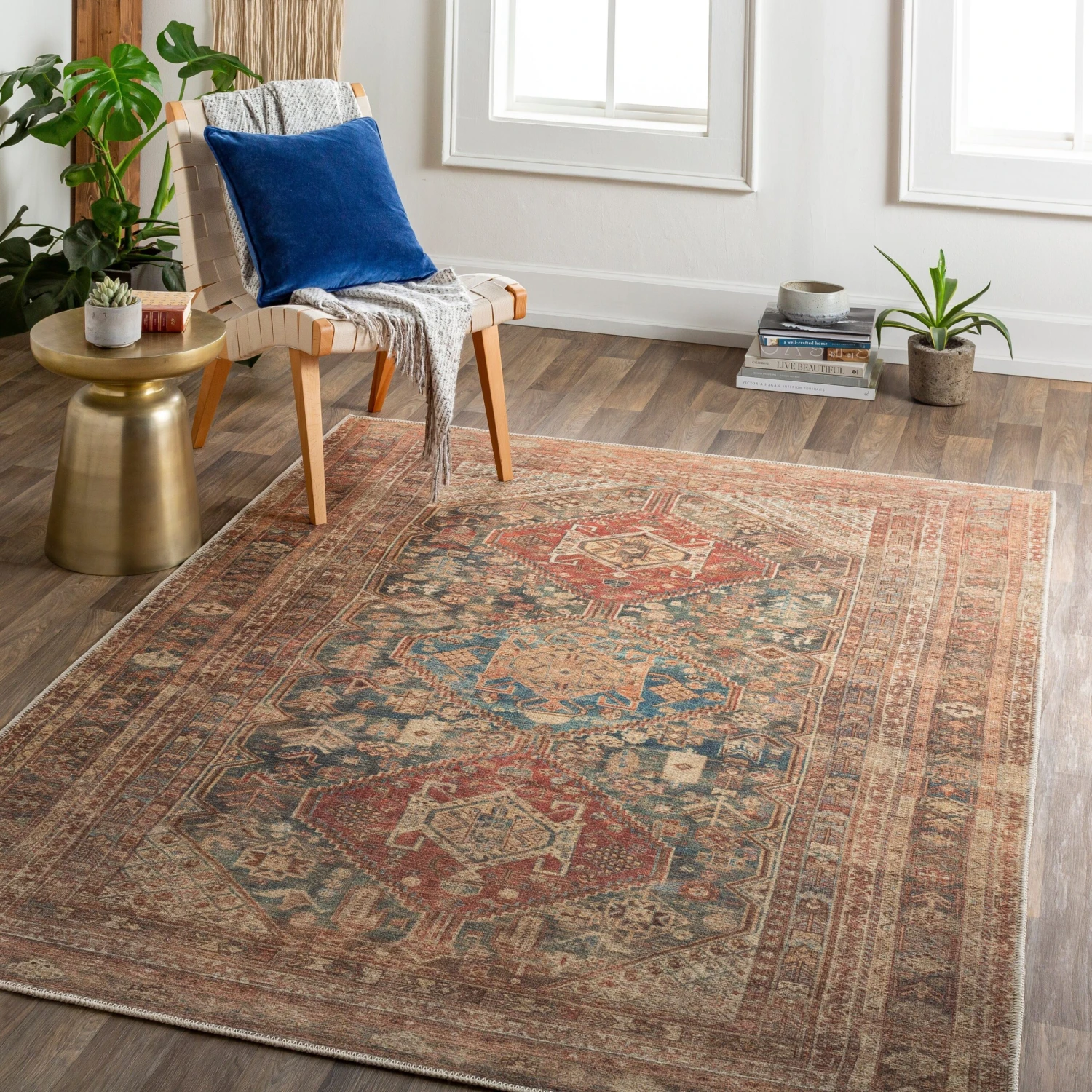 Artistic Weavers Barakat Traditional Medallion Washable Area Rug 2 Artistic Weavers Barakat Traditional Medallion Washable Area Rug - Image 2