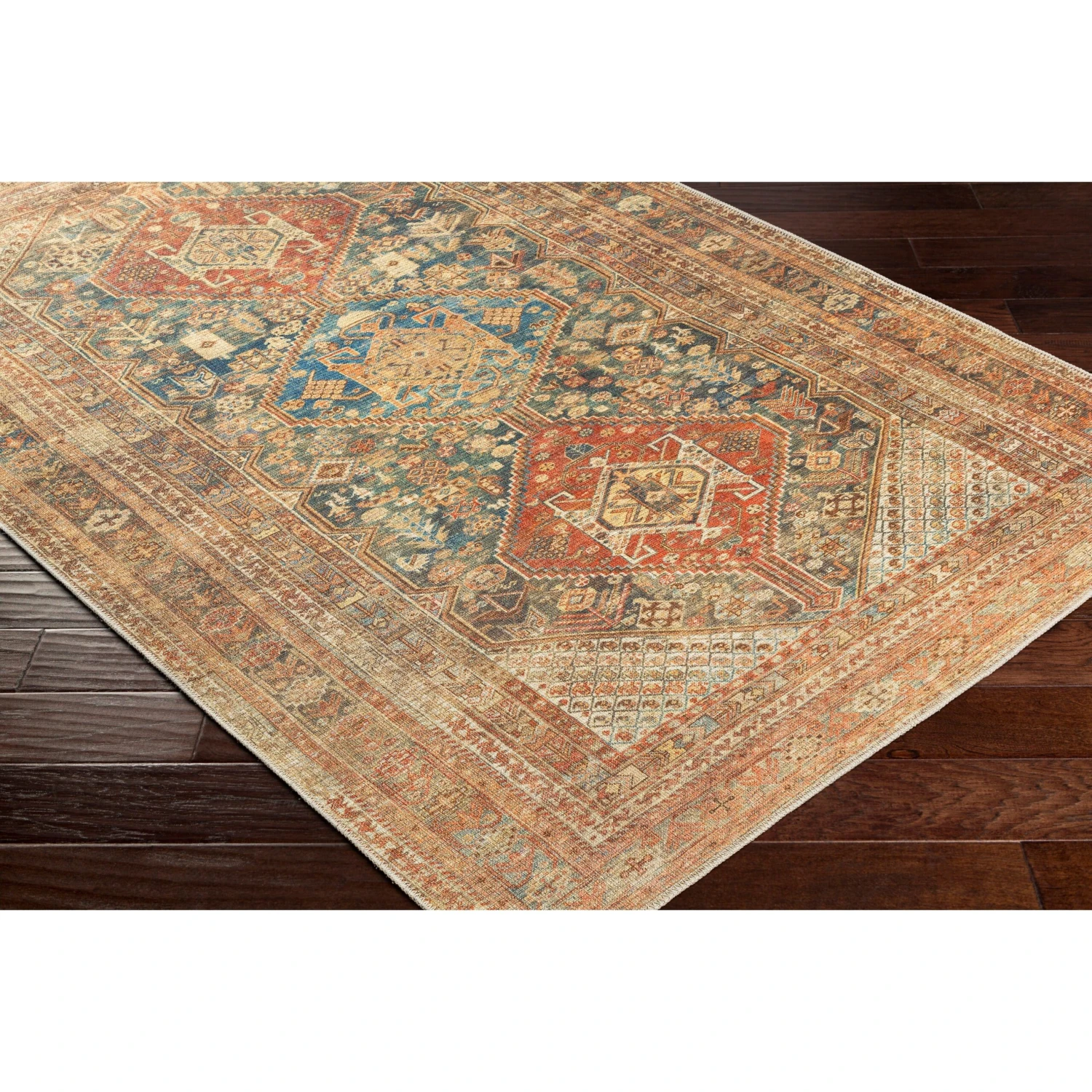 Artistic Weavers Barakat Traditional Medallion Washable Area Rug 7 Artistic Weavers Barakat Traditional Medallion Washable Area Rug - Image 7