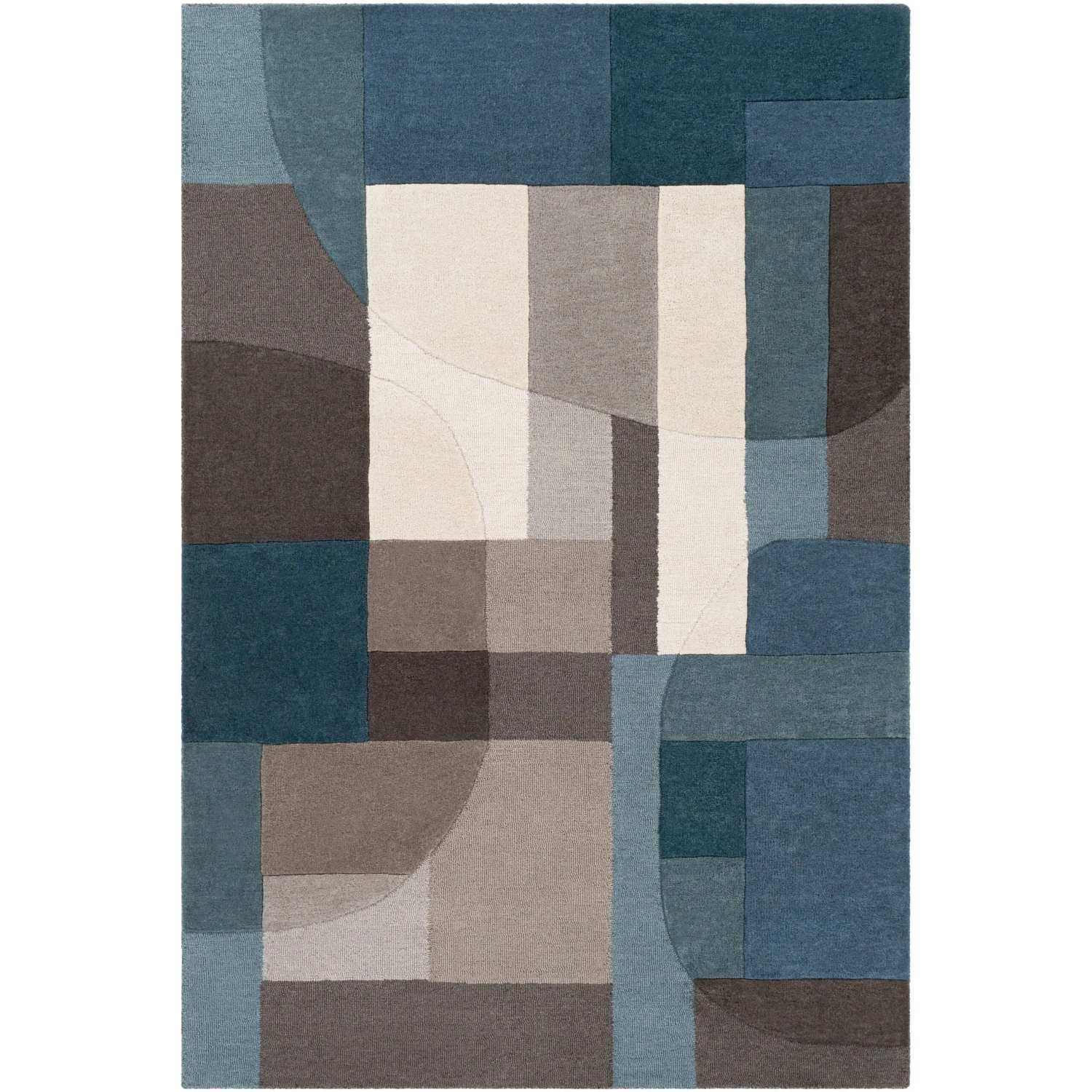 Artistic Weavers Bedstuy Modern Wool Handmade Area Rug 3 Artistic Weavers Bedstuy Modern Wool Handmade Area Rug - Image 3