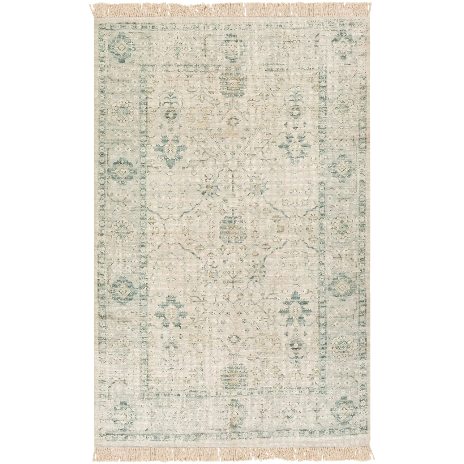 Artistic Weavers Betsy Handmade Persian Floral Cotton Area Rug 3 Artistic Weavers Betsy Handmade Persian Floral Cotton Area Rug - Image 3
