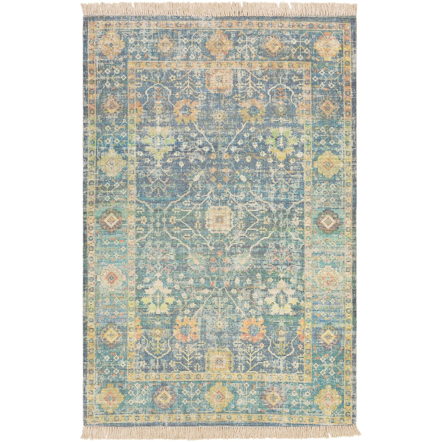 Artistic Weavers Betsy Handmade Persian Floral Cotton Area Rug 6 Artistic Weavers Betsy Handmade Persian Floral Cotton Area Rug - Image 6