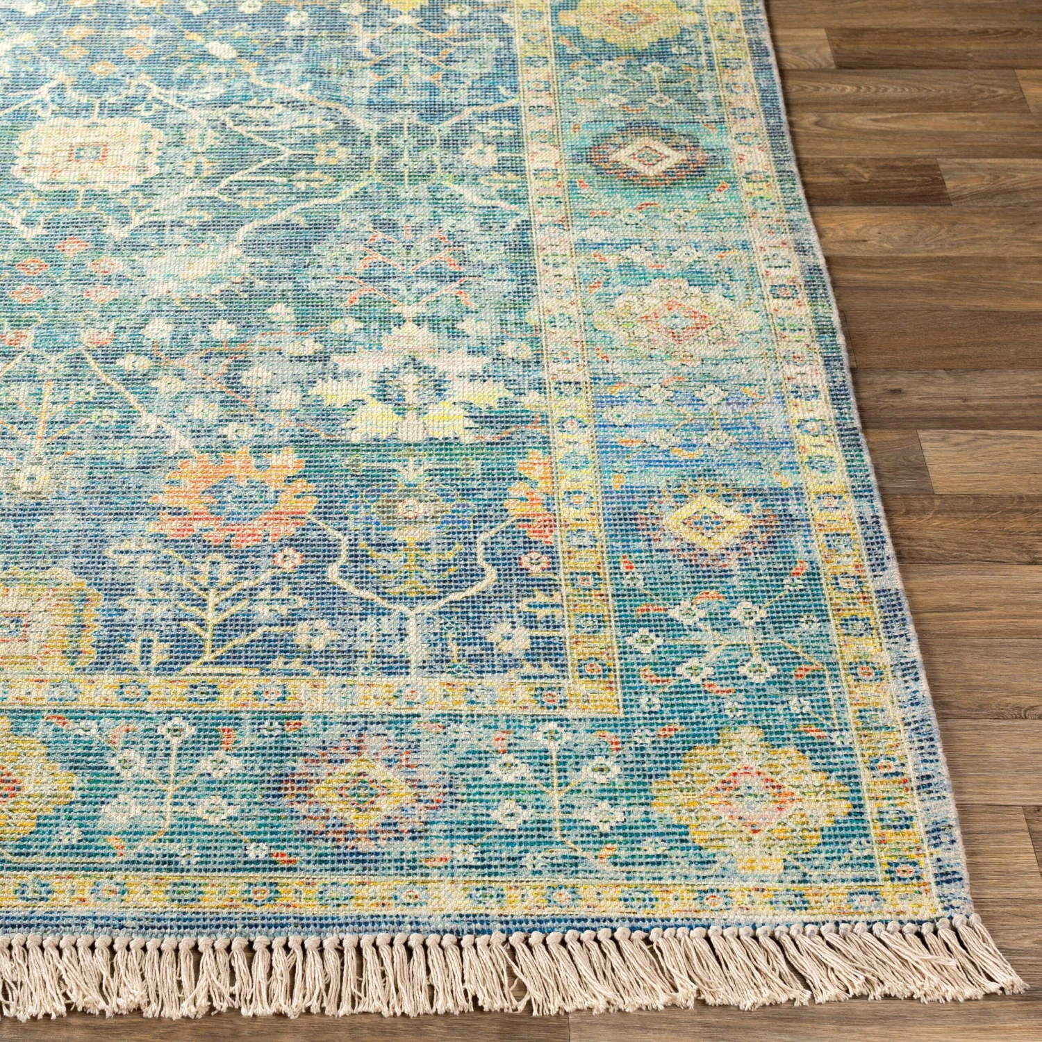Artistic Weavers Betsy Handmade Persian Floral Cotton Area Rug 7 Artistic Weavers Betsy Handmade Persian Floral Cotton Area Rug - Image 7