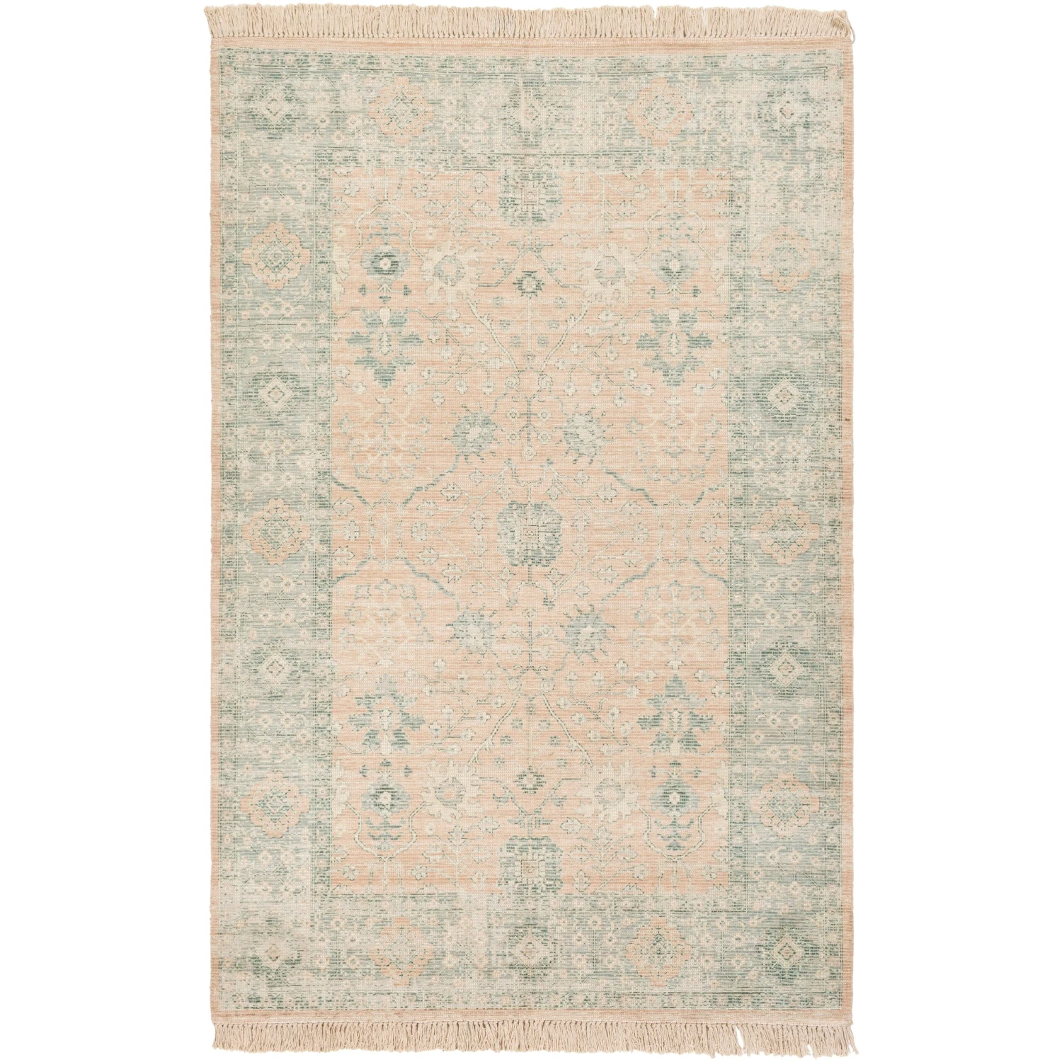 Artistic Weavers Betsy Handmade Persian Floral Cotton Area Rug 9 Artistic Weavers Betsy Handmade Persian Floral Cotton Area Rug - Image 9