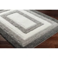 Artistic Weavers Bologna Border Stripes Plush Area Rug