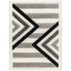 Artistic Weavers Bologna Geometric Stripes Plush Area Rug -Artistic Weavers Bologna Geometric Stripes Plush Area Rug 2