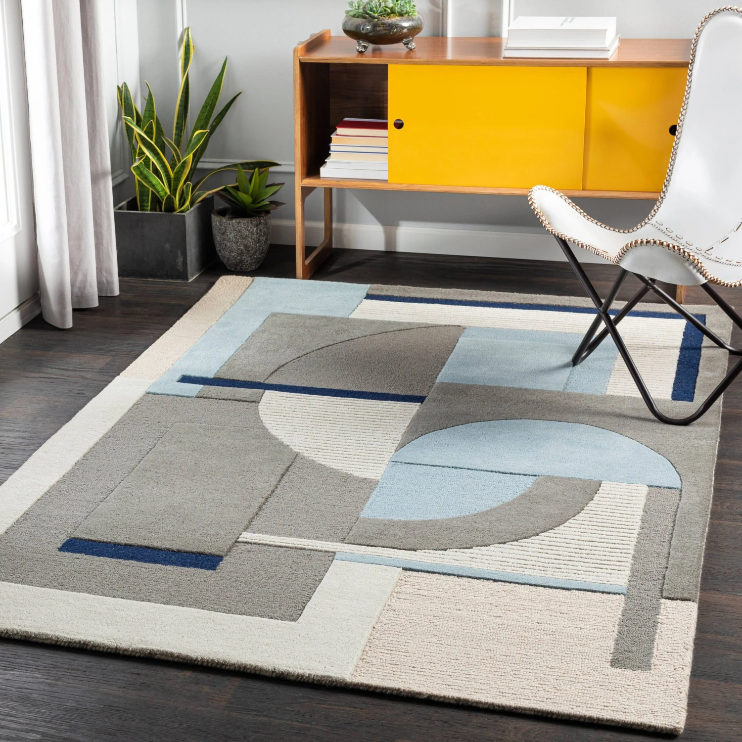 Artistic Weavers Bushwick Modern Wool Handmade Area Rug 2 Artistic Weavers Bushwick Modern Wool Handmade Area Rug - Image 2
