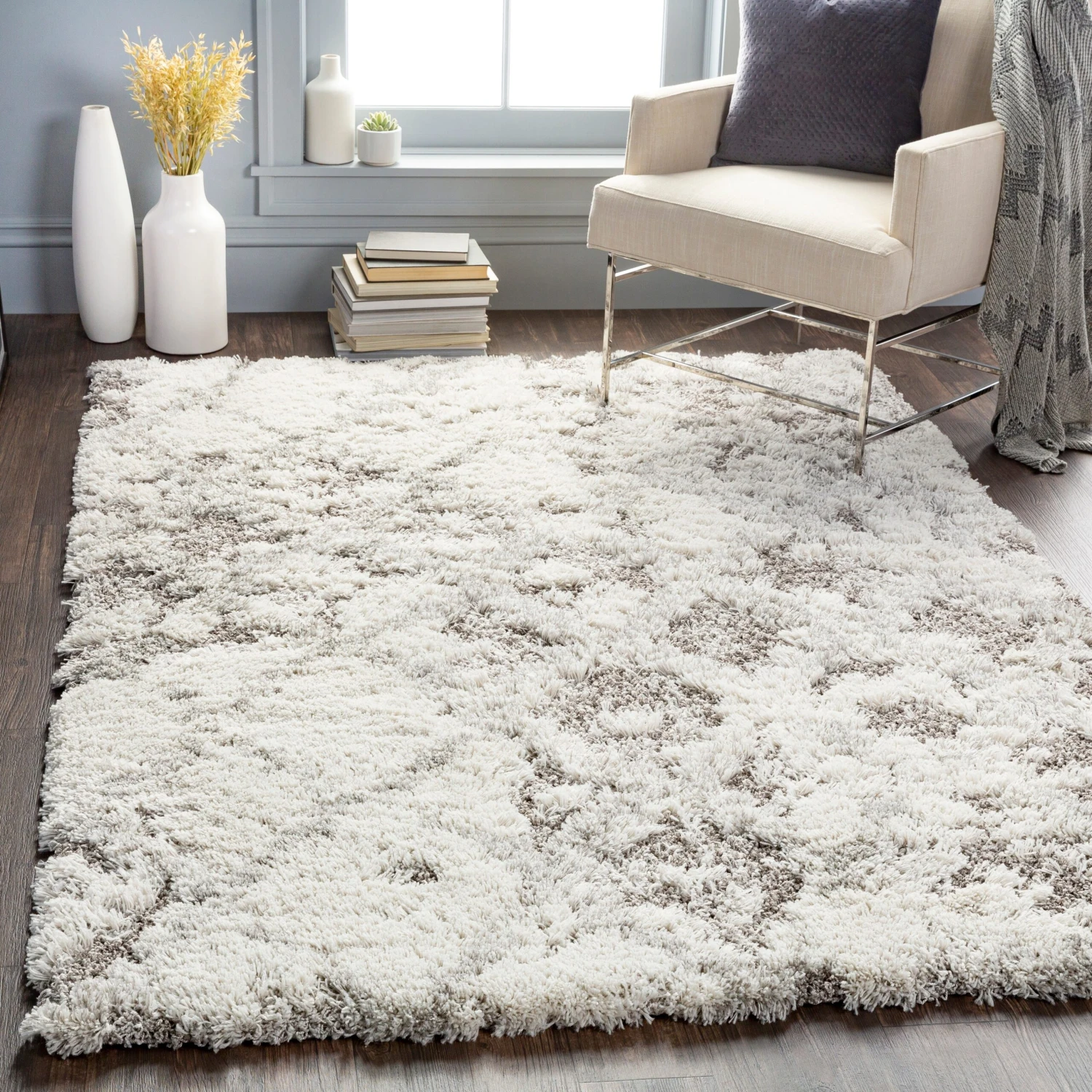 Artistic Weavers Chace Distressed Trellis Shag Area Rug 2 Artistic Weavers Chace Distressed Trellis Shag Area Rug - Image 2