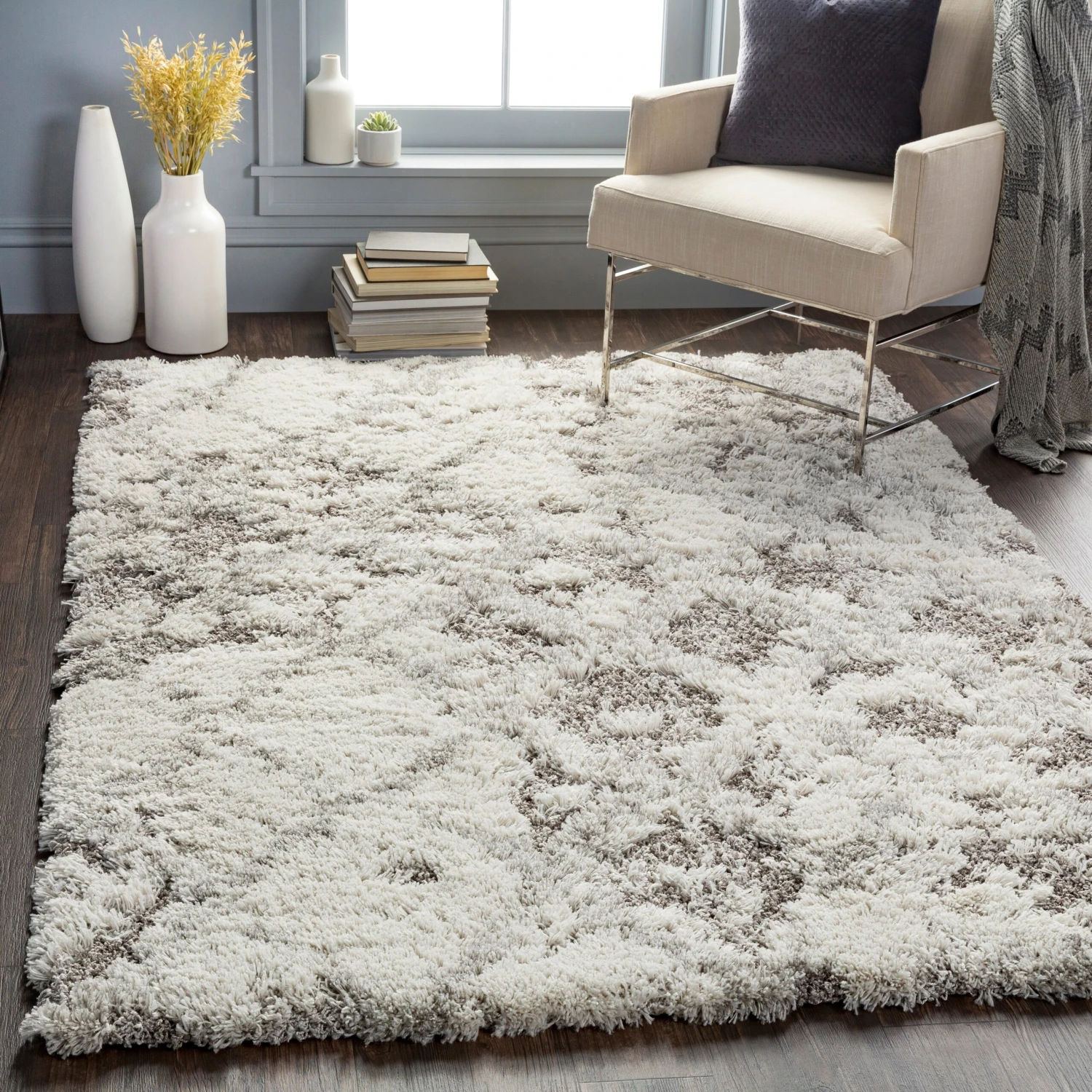 Artistic Weavers Chace Distressed Trellis Shag Area Rug 6 Artistic Weavers Chace Distressed Trellis Shag Area Rug - Image 6