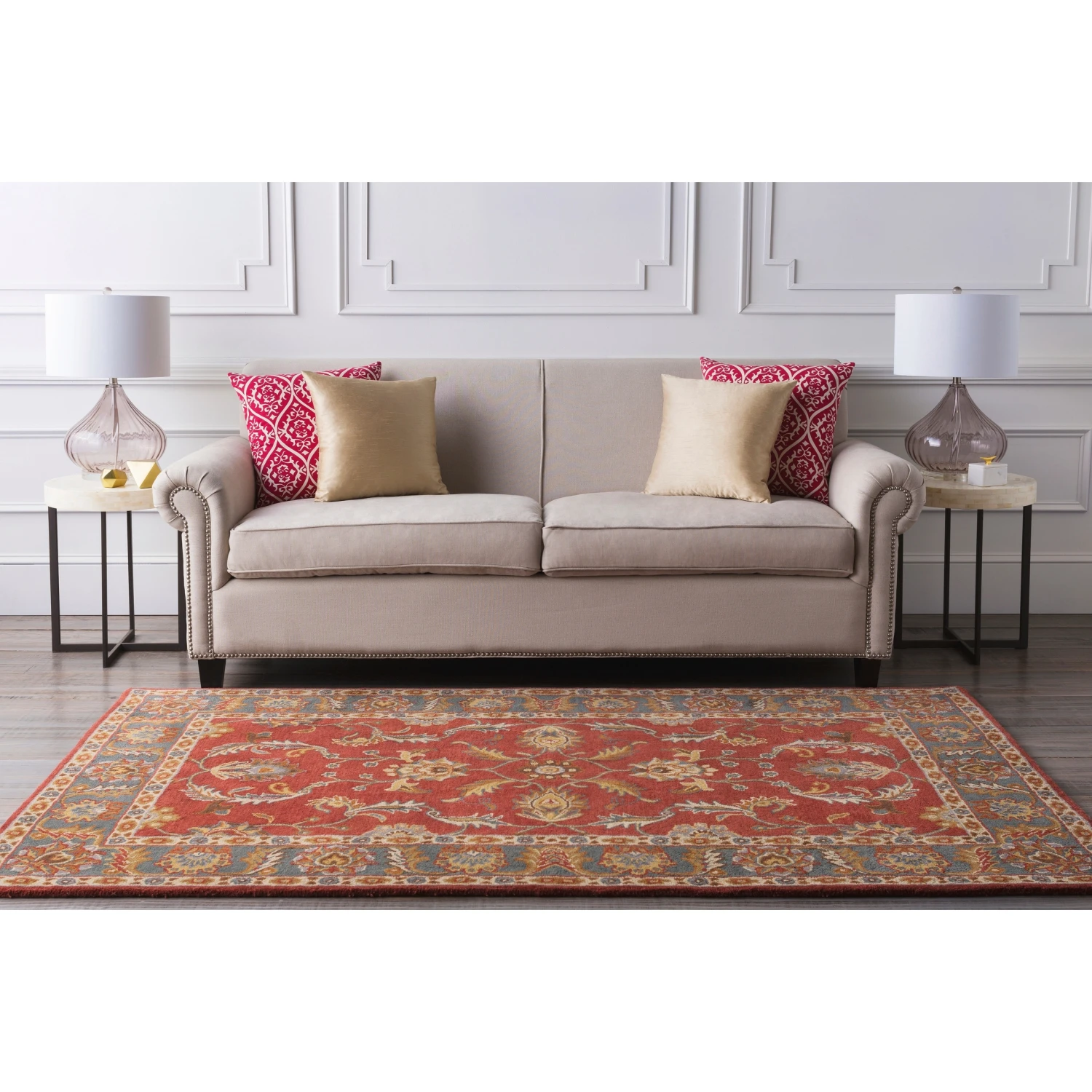 Artistic Weavers Coliseum Hand Tufted Traditional Border Wool Area Rug 2 Artistic Weavers Coliseum Hand Tufted Traditional Border Wool Area Rug - Image 2