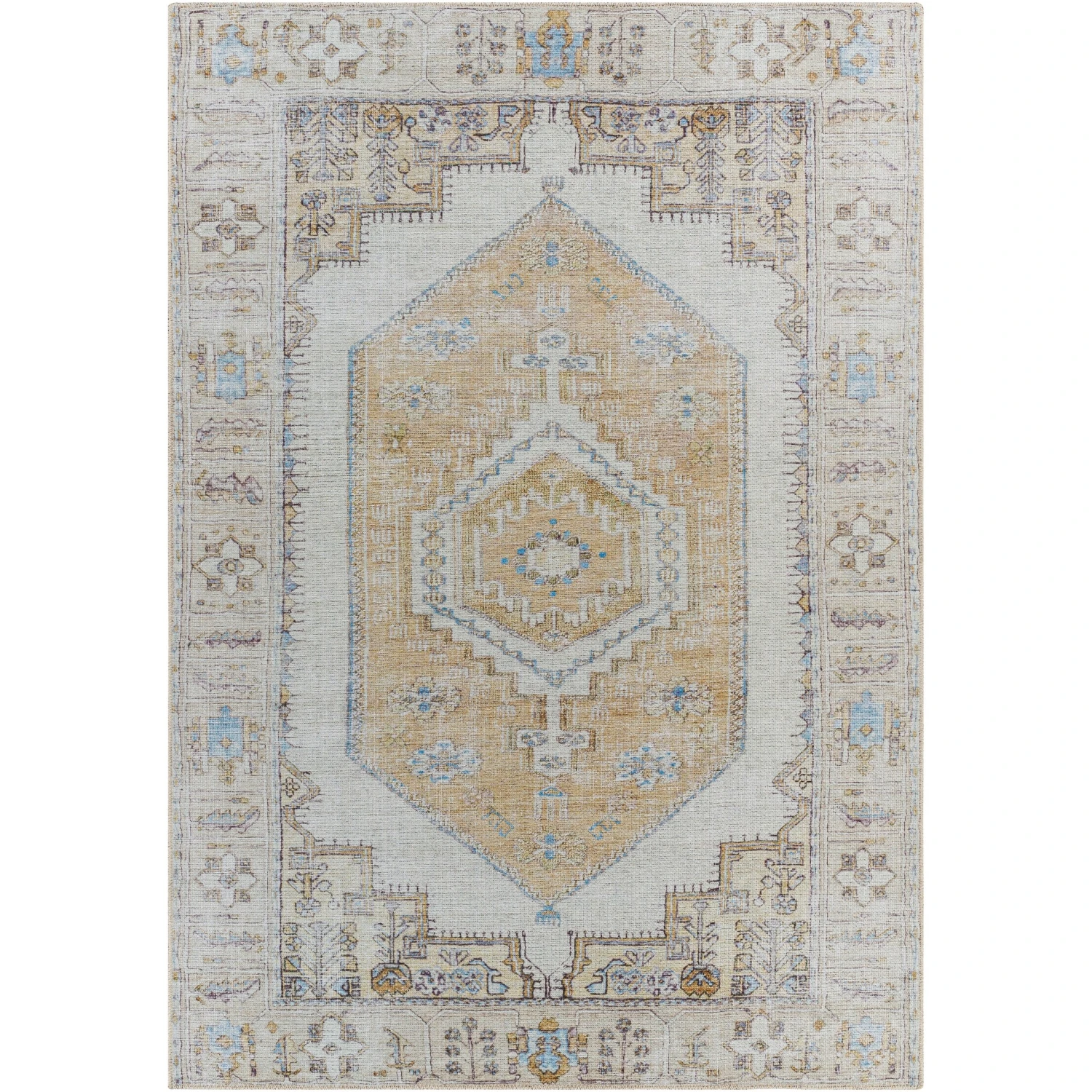 Artistic Weavers Courbet Vintage Medallion Printed Washable Area Rug 3 Artistic Weavers Courbet Vintage Medallion Printed Washable Area Rug - Image 3