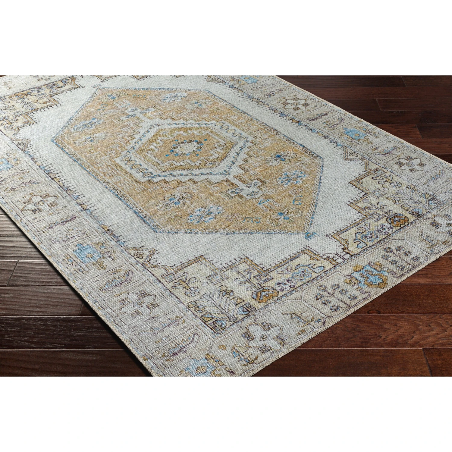 Artistic Weavers Courbet Vintage Medallion Printed Washable Area Rug 8 Artistic Weavers Courbet Vintage Medallion Printed Washable Area Rug - Image 8