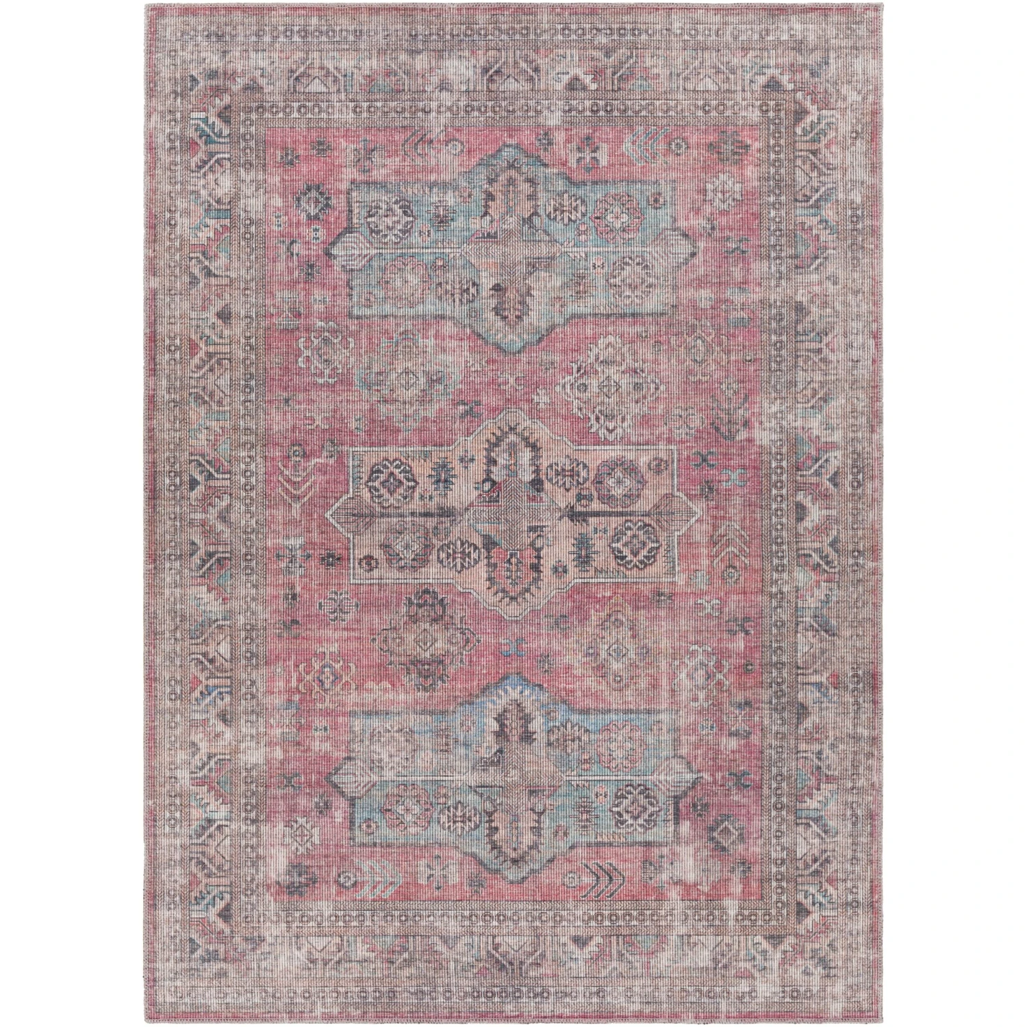 Artistic Weavers Dashiell Vintage Persian Printed Machine Washable Area Rug 3 Artistic Weavers Dashiell Vintage Persian Printed Machine Washable Area Rug - Image 3