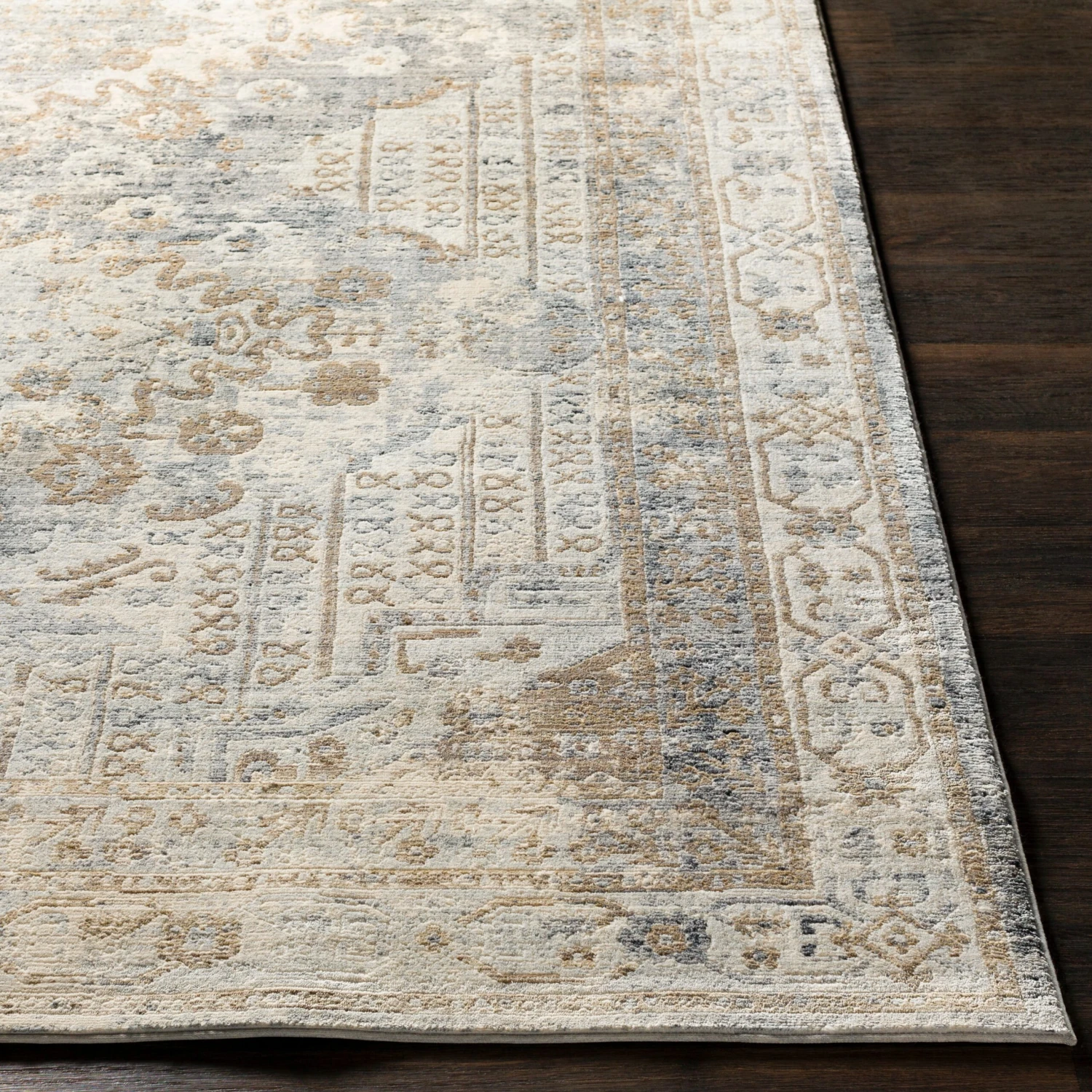 Artistic Weavers Delora Distressed Persian Grey Area Rug 4 Artistic Weavers Delora Distressed Persian Grey Area Rug - Image 4